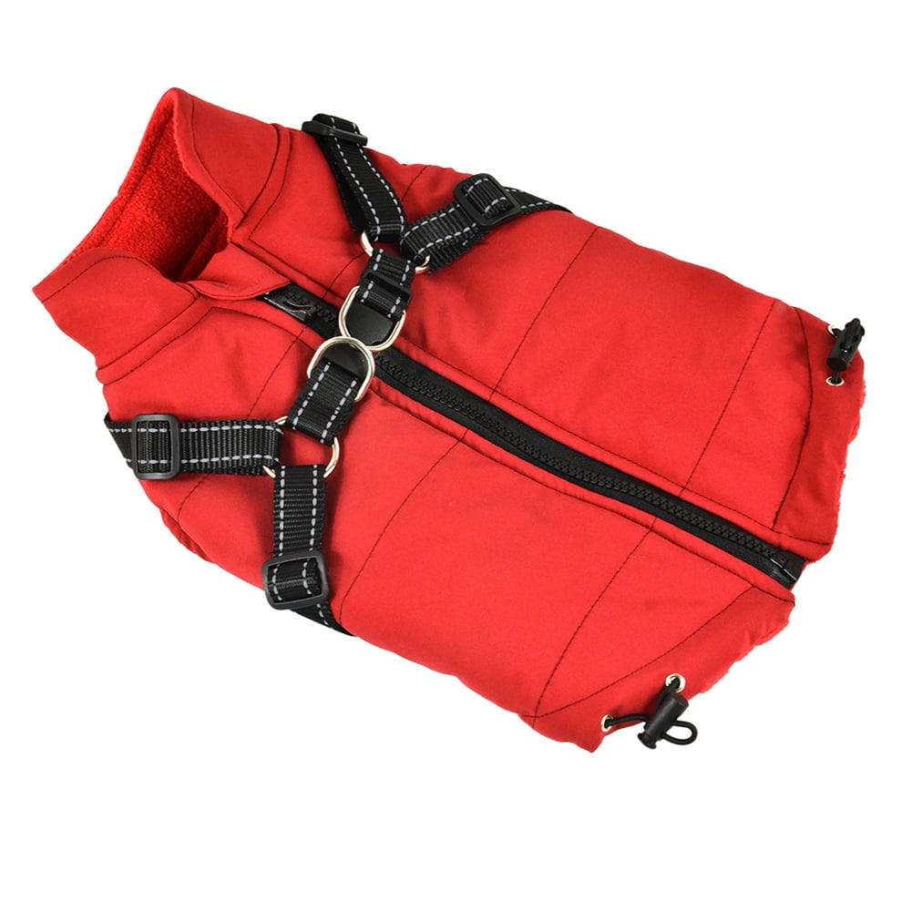 Windproof Dog Winter Coat Waterproof Dog Jacket Warm Dog Vest Cold