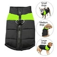 thumbnail image 1 of Windproof Dog Winter Jacket Waterproof Dog Coat Warm Dog Vest Cold Weather Pet Clothes for Small Medium Large Dogs(Green,L), 1 of 5