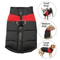 thumbnail image 1 of Windproof Dog Winter Jacket Waterproof Dog Coat Warm Dog Vest Cold Weather Pet Clothes for Small Medium Large Dogs(Red,L), 1 of 5