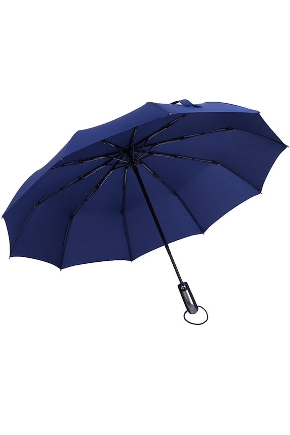 Windproof Double Layer Inverted Umbrella UV Protection Reverse Folding Umbrella with C-Shaped Handle for Rain and Sun Car Use