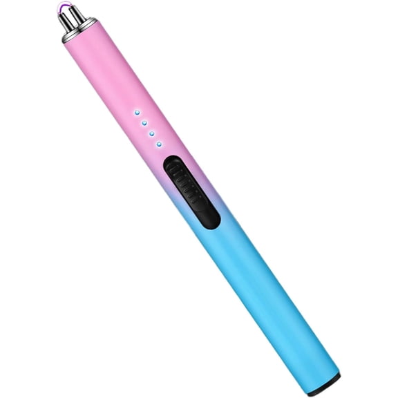 Windproof Electric Arc Flameless Lighter for camping outdoor use -Rechargeable BBQ Candle Lighter-with Safety Lock and USB Fast Charging Cable