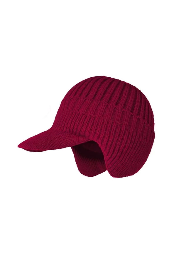 Windproof Fleece Lined Baseball Cap Thermal Winter Hat With Ear Flaps Comfortable Ear Protections For Outdoor Adventures
