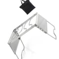 thumbnail image 1 of Windproof Folding Outdoor Stove Stand Adjustable Heights Portable Design for Camping Cooking 304Stainless Steel Texture, 1 of 8