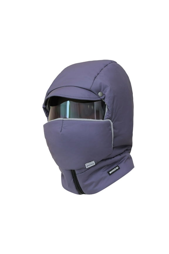 Windproof Full Cover Outdoor Riding with Glasses Winter Windproof Glasses Thermal Thick Hat Men Women Windproof Full Cover with Glasses Winter Thermal Thick Ski Cap Camping Hat