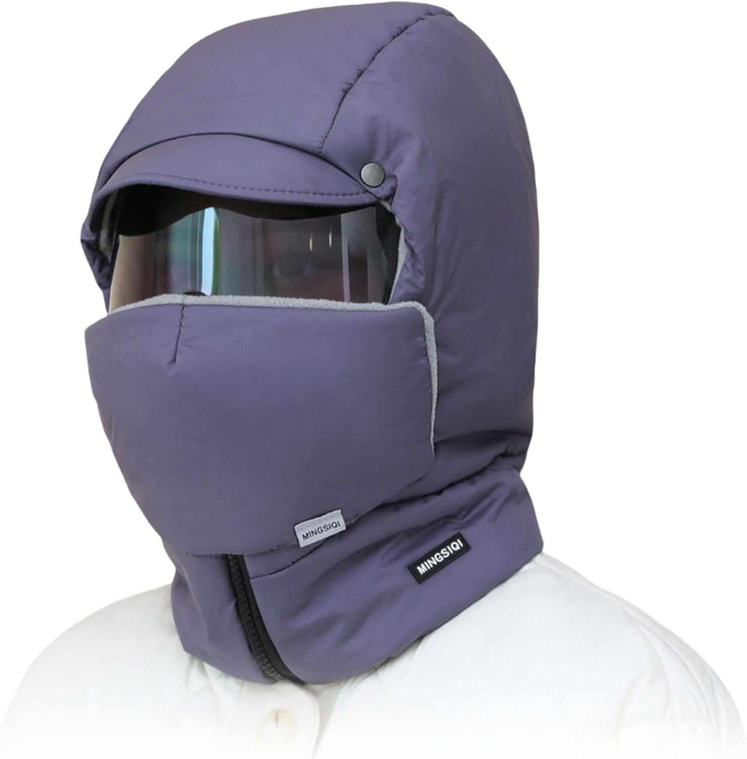 Windproof Full Cover Outdoor Riding Mask with Glasses, Winter Windproof Thermal Ski Mask, Unisex