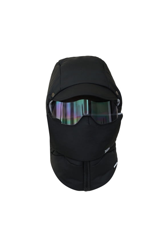 Windproof Full Thermal Ski with Integrated Glasses for Outdoor Winter Riding and Camping Activities Men Women Cold Weather Gear