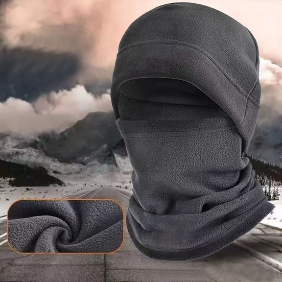 Windproof Hat Windproof Polar Fleece Bandana Windproof For Skiing Snowboarding Fleece Warm Two Piece