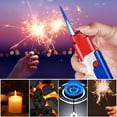 thumbnail image 1 of Windproof Inflatable Lighter with Retractable Foldable Design, Cool Blue Flame for Everyday Use, 1 of 5