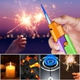 thumbnail image 1 of Windproof Inflatable Lighter with Retractable Foldable Design, Cool Blue Flame for Everyday Use, 1 of 7