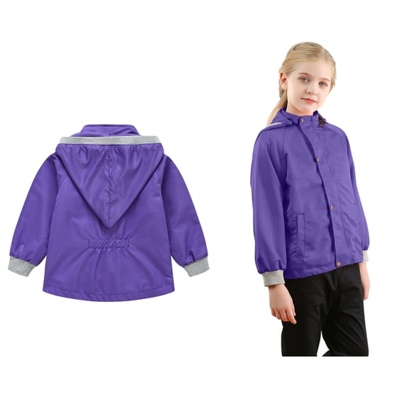Windproof Jacket Kids Boys Windbreaker Jacket with Hood Zippered Hoodies Lightweight Jacket Fall Jacket Boys Sweatshirts Size 4-5 Years