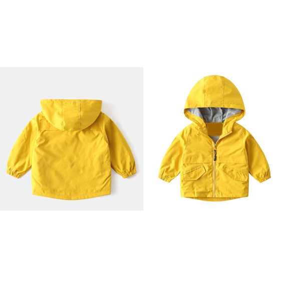 Windproof Jacket Kids Girls Windbreaker Jacket Hoodie Zip Up Girls Lightweight Jacket Fall Outfits School Clothes for Girls 5-6 Years