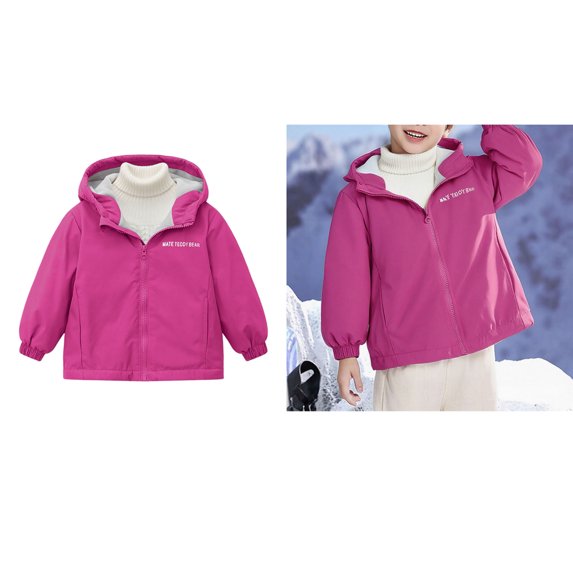 Windproof Jacket Tween Boys Lined Thickened Windbreaker Jacket with Hood Hoodie Zip Up Lightweight Jacket Fall Coat Boys Sweatshirts Size 12-14 Years