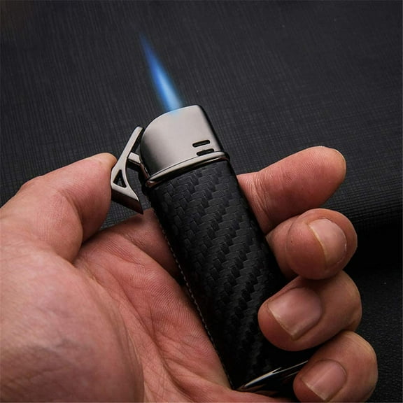 Windproof Jet Flame/Pipe Lighter/Cigarette, Cigar, Gas Lighter/BBQ Grill/Kitchen/Refillable/Adjustable