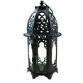 thumbnail image 1 of Vintage Windproof Candle Lantern, Glass & Wrought Iron Candlestick Holder for Indoor Outdoor Home Decor, Farmhouse Patio, Garden, Mantel and Wedding Centerpiece, 1 of 7