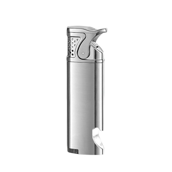 Windproof Lighter under $5! CQCYD Mini Torch Butane Lighter with Windproof Flame, Refillable Metal Gas Lighter with Bottle Opener, Portable Camping Lighter and Utility Tool