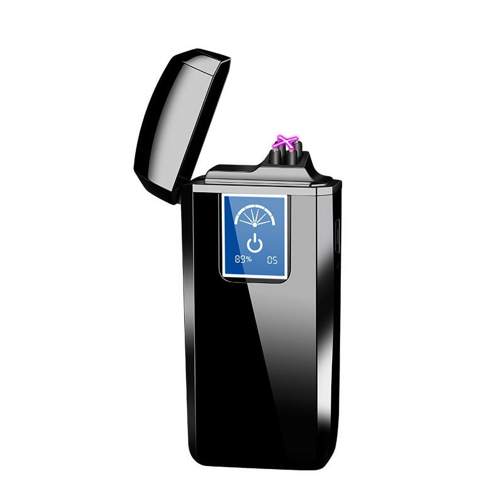 Windproof Lighter Dual Arc Plasma Lighters Touchscreen Electronic