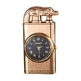 thumbnail image 1 of Windproof Lighter, Gaqring Dual Flame Quartz Watch Lighter, Refillable Metal Blue Flame Cigar Lighter with Adjustable Fire Fashion Gift, 1 of 2