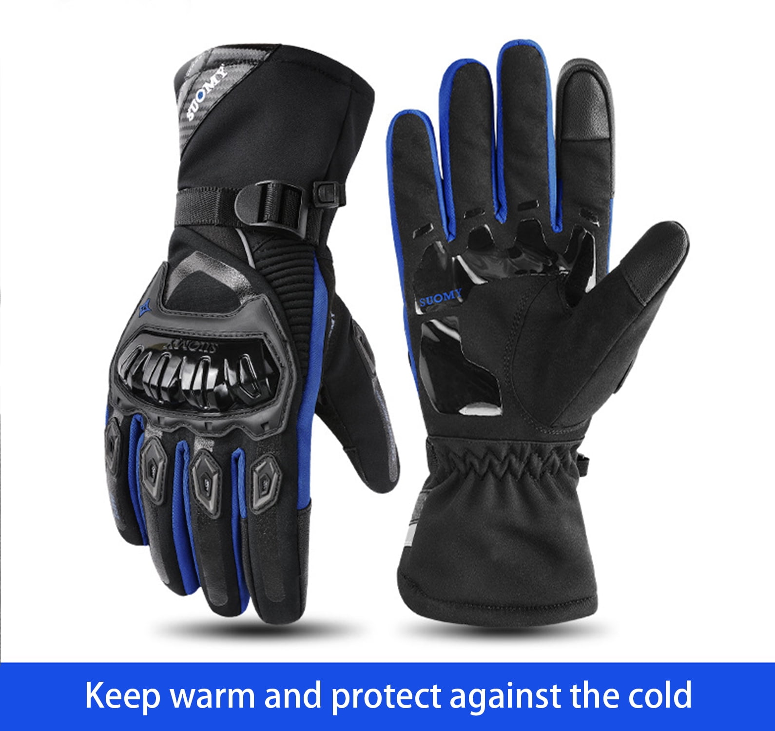 Gants Moto Hiver Chauds - Respirants, écran Tactile - Tailles L/XL/XXL