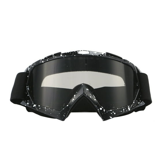 Windproof Motorcycle Racing Goggles with Extra Ski Lens, Anti-Dust Protective Glasses for Dirt Bike, ATV, Off-Road Riding & Skiing
