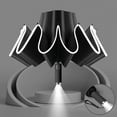 thumbnail image 1 of Windproof Reverse Folding Umbrella with Reflective Stripe, 10 Rib LED Travel Umbrella, 41 Inch Diameter, Fully Automatic Compact Design, 1 of 3