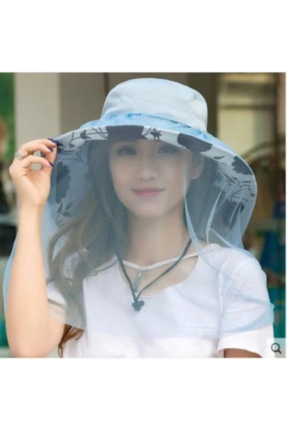 Windproof Sandstorm Veil Hat Anti Mosquito Poplar Fluff Protection Outdoor
