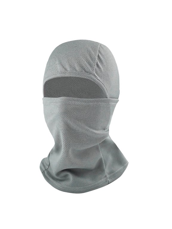 Windproof Ski Face Mask Balaclava, Breathable Full Coverage Snowboarding Gear, Lightweight Outdoor Cycling Neck Gaiter(Grey)