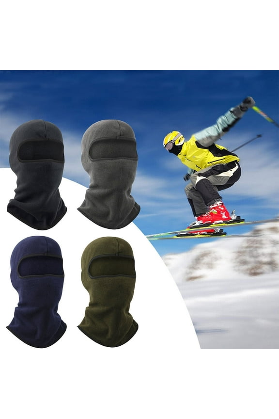 Windproof Ski Face Mask, Winter Thermal Fleece Cover for Cold Weather Breathable Full Coverage Face Mask for Men Women