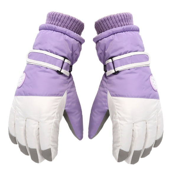 Windproof Ski Gloves for Cold Weather Thermal Snowboard Gloves with Grip for Men and Women