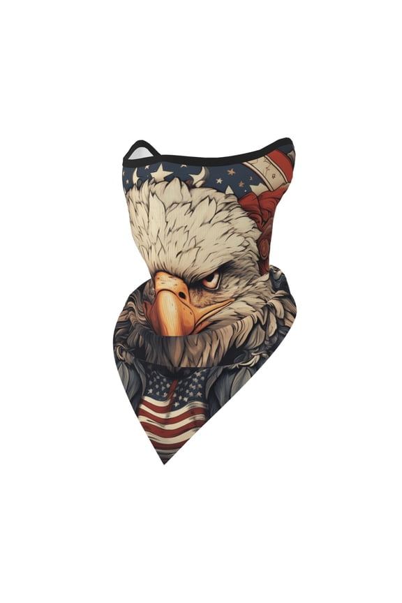 Windproof Sports Face Mask Protection Mesh Breathable Balaclava for Outdoor Activities, American Flag United States Navy Eagle
