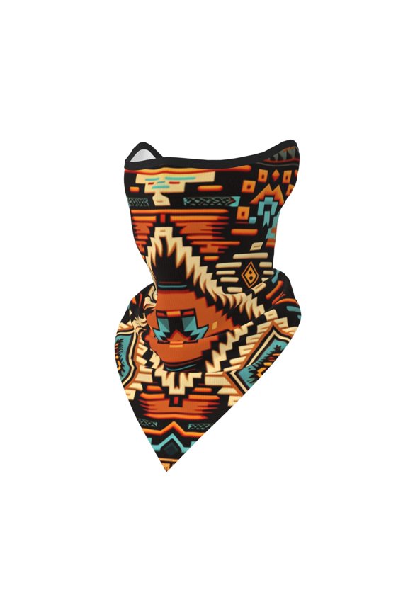 Windproof Sports Face Mask Protection Mesh Breathable Balaclava for Outdoor Activities, Aztec Baja Western Native Southwest