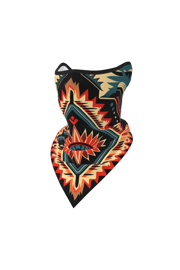 Windproof Sports Face Mask Protection Mesh Breathable Balaclava for Outdoor Activities, Aztec Baja Western Native Southwest