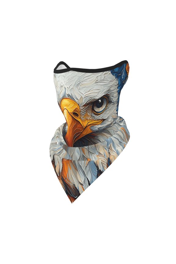 Windproof Sports Face Mask Protection Mesh Breathable Balaclava for Outdoor Activities, Bald Eagle