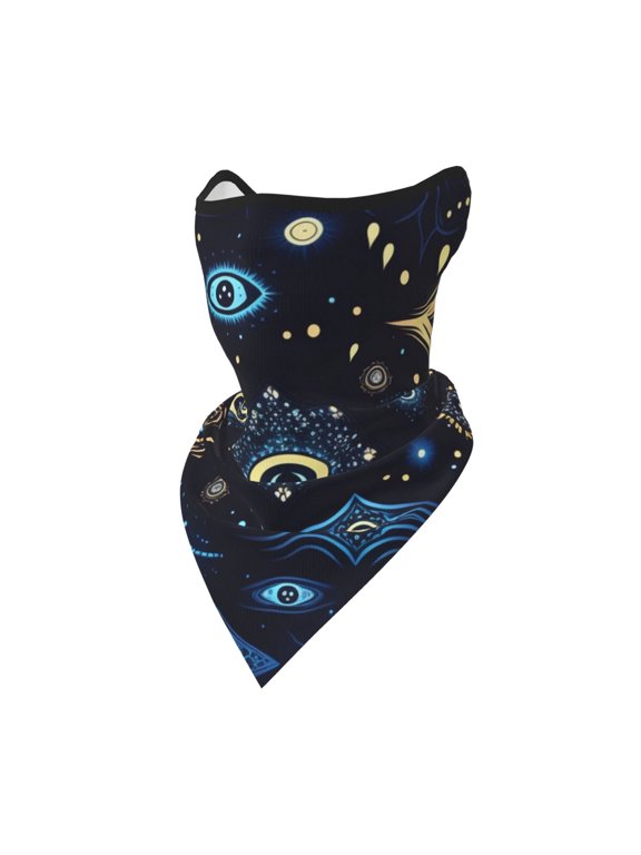 Windproof Sports Face Mask Protection Mesh Breathable Balaclava for Outdoor Activities, Cool Magic Evil Eyes