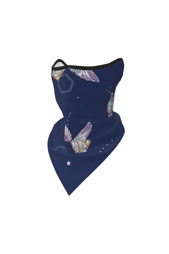Windproof Sports Face Mask Protection Mesh Breathable Balaclava for Outdoor Activities, Hummingbird Flying Birds