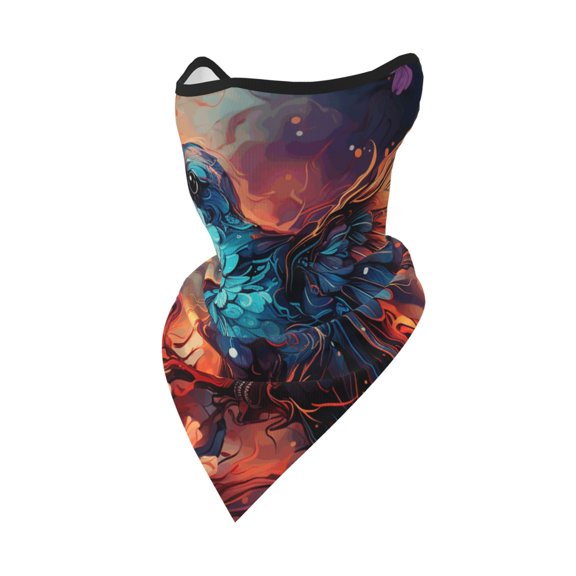 Windproof Sports Face Mask Protection Mesh Breathable Balaclava for Outdoor Activities, Hummingbird Galaxy Starry