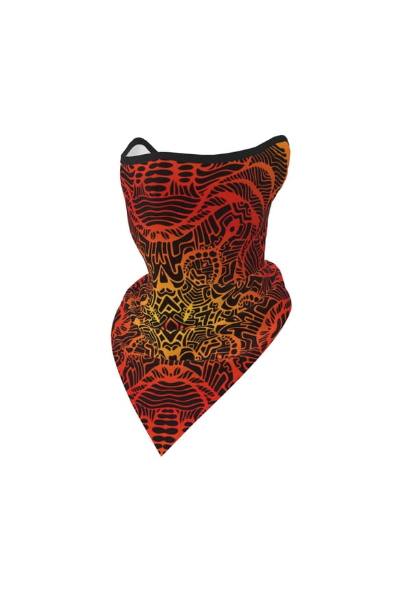Windproof Sports Face Mask Protection Mesh Breathable Balaclava for Outdoor Activities, Kaleidoscope Vintage Psychedelic Trippy