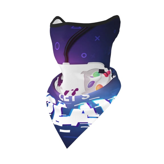 Windproof Sports Face Mask Protection Mesh Breathable Balaclava for Outdoor Activities, Lets Play Game Controller