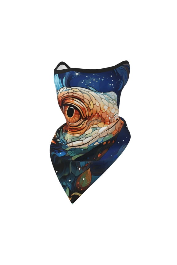 Windproof Sports Face Mask Protection Mesh Breathable Balaclava for Outdoor Activities, Lizards Lizard Starry