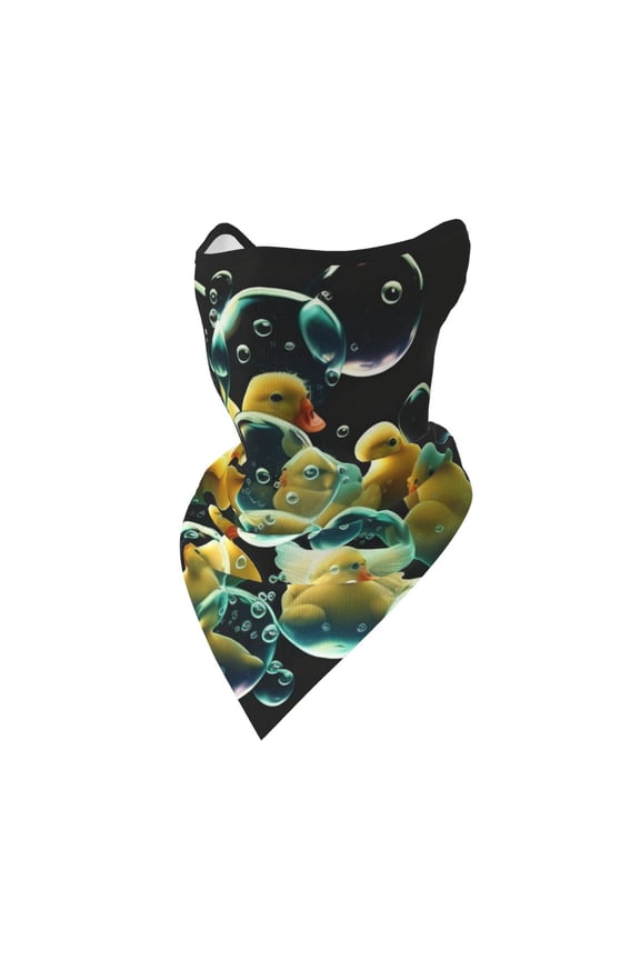 Windproof Sports Face Mask Protection Mesh Breathable Balaclava for Outdoor Activities, Rubber Ducks In Soap Bubbles