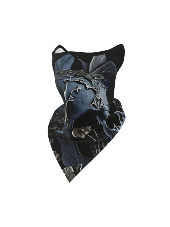Windproof Sports Face Mask Protection Mesh Breathable Balaclava for Outdoor Activities, Skull Gothic Bones Witchy