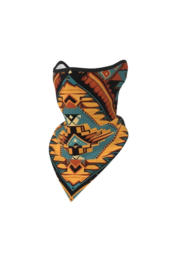 Windproof Sports Face Mask Protection Mesh Breathable Balaclava for Outdoor Activities, Southwest Tribal Indian Geometric