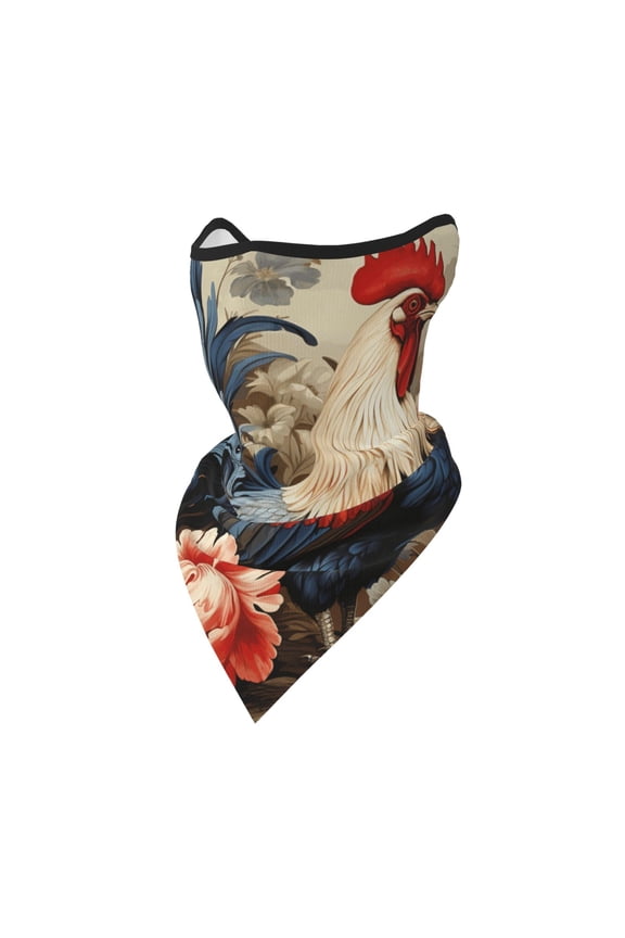 Windproof Sports Face Mask Protection Mesh Breathable Balaclava for Outdoor Activities, Vintage Rooster Cool