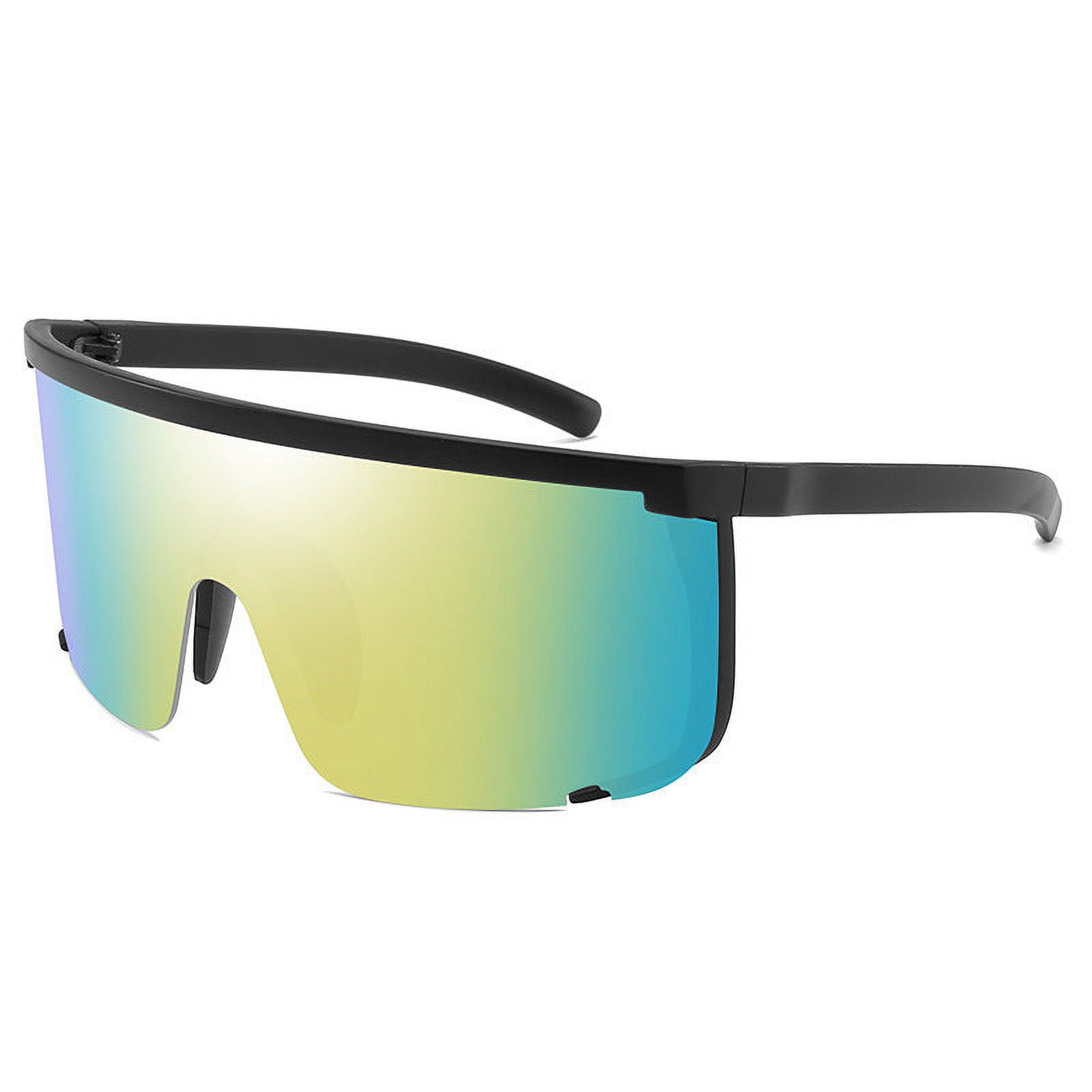 Sports Sunglasses Windproof Large Frame PC Lens Riding Glasses Motorcycle Glasses Semi Rimless Eye Protection Outdoor