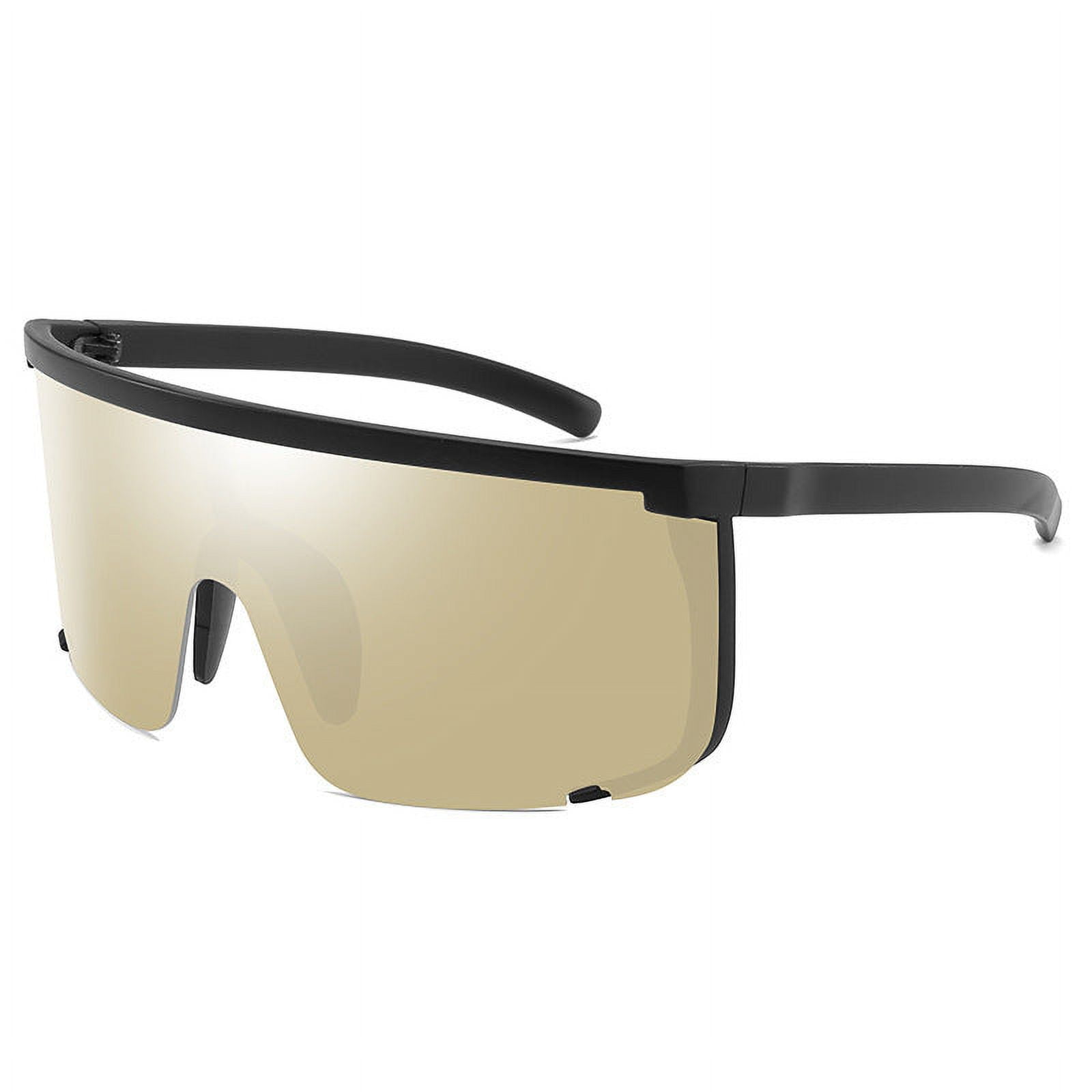 Sports Sunglasses Windproof Large Frame PC Lens Riding Glasses Motorcycle Glasses Semi Rimless Eye Protection Outdoor