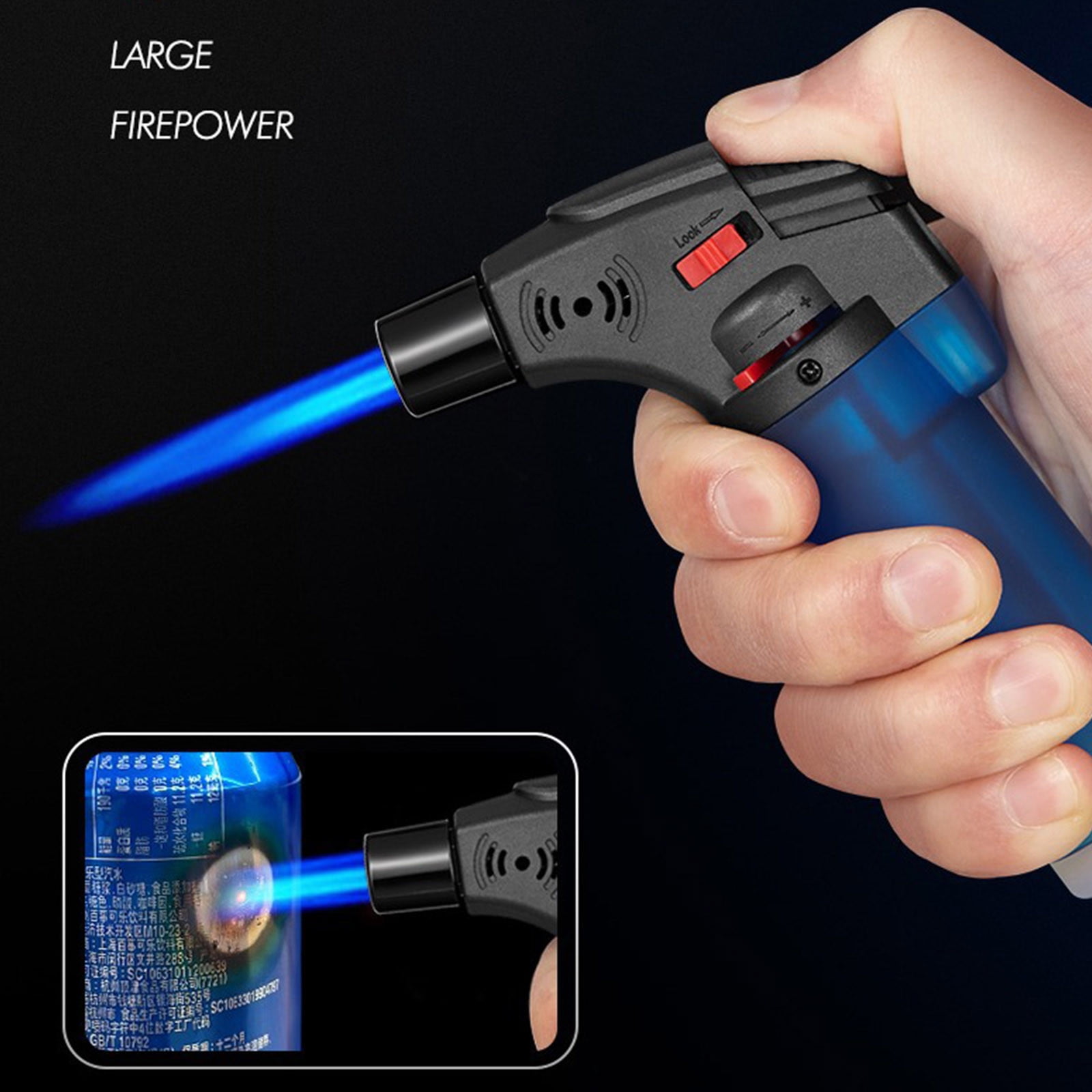 Windproof Straight Windproof Lighters Forward Can Be Inflatable Stick
