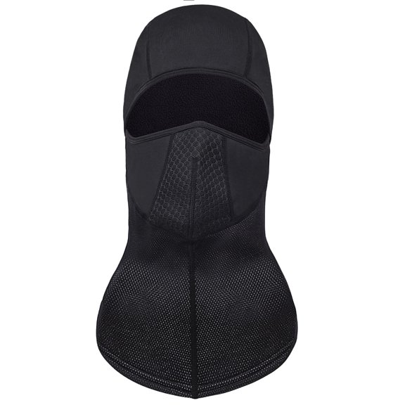 Windproof Thermal Balaclava Ski Mask - Elastic Breathable Cold Weather Winter Warm Face Mask for Cycling Skiing and Ice Fishing (Black)
