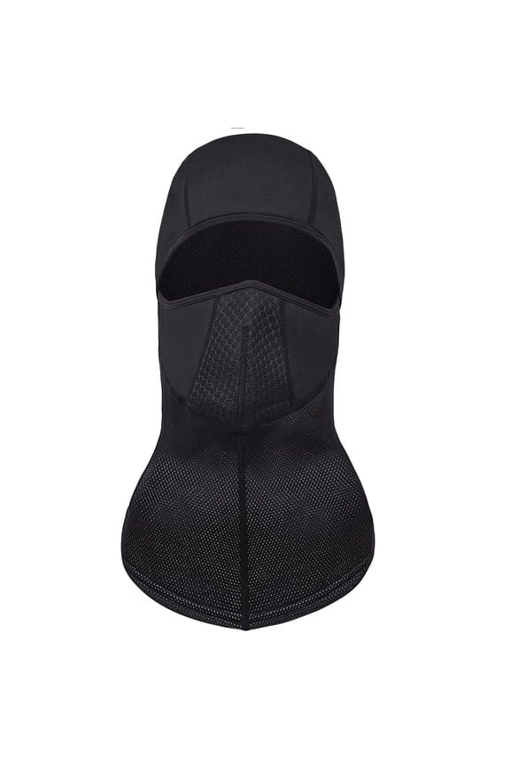 Windproof Thermal Balaclava Ski Mask - Elastic Breathable Cold Weather Winter Warm Face Mask for Cycling Skiing and Ice Fishing (Black)