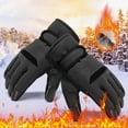 thumbnail image 1 of Windproof Thermal Heated Winter Gloves, Non Slip Thick Insulated Hand Warmers, Adjustable Wear Resistant Riding Mitts for Outdoor Motorcycle Driving Cold Weather Daily Hand Protection, 1 of 7