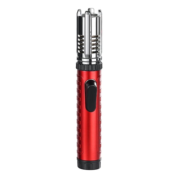 Windproof Torch Lighter with Adjustable Flame, 360° All-Angle Ignition, Refillable Metal Body for Camping, Grilling, and Outdoor Adventures
