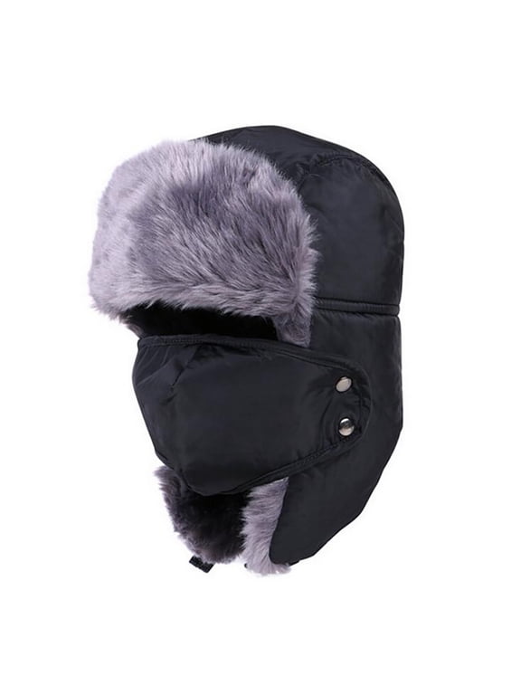Windproof Trapper Hats Warm Earflap Face Mask Trooper Hat Winter Hats for Women & Men